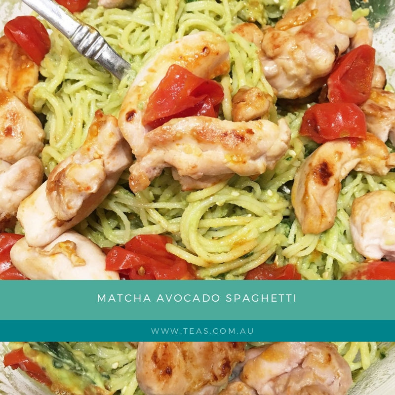 Matcha Avocado Spaghetti
